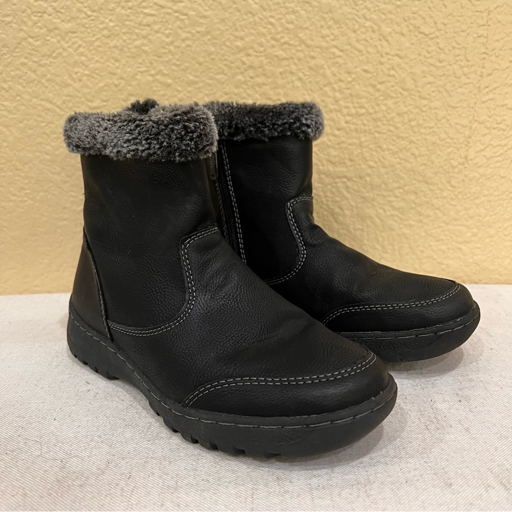 Khombu Addison Black Memory Foam Water Repellent All-Weather Boot Size 6M